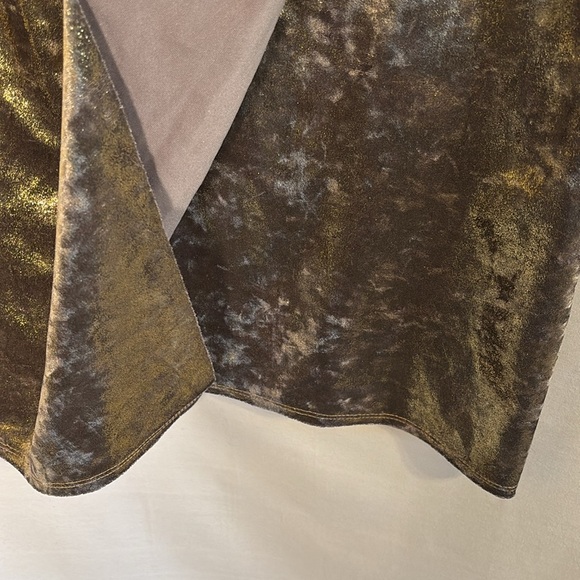 Zara Gold faux wrap mini dress - Picture 3 of 6